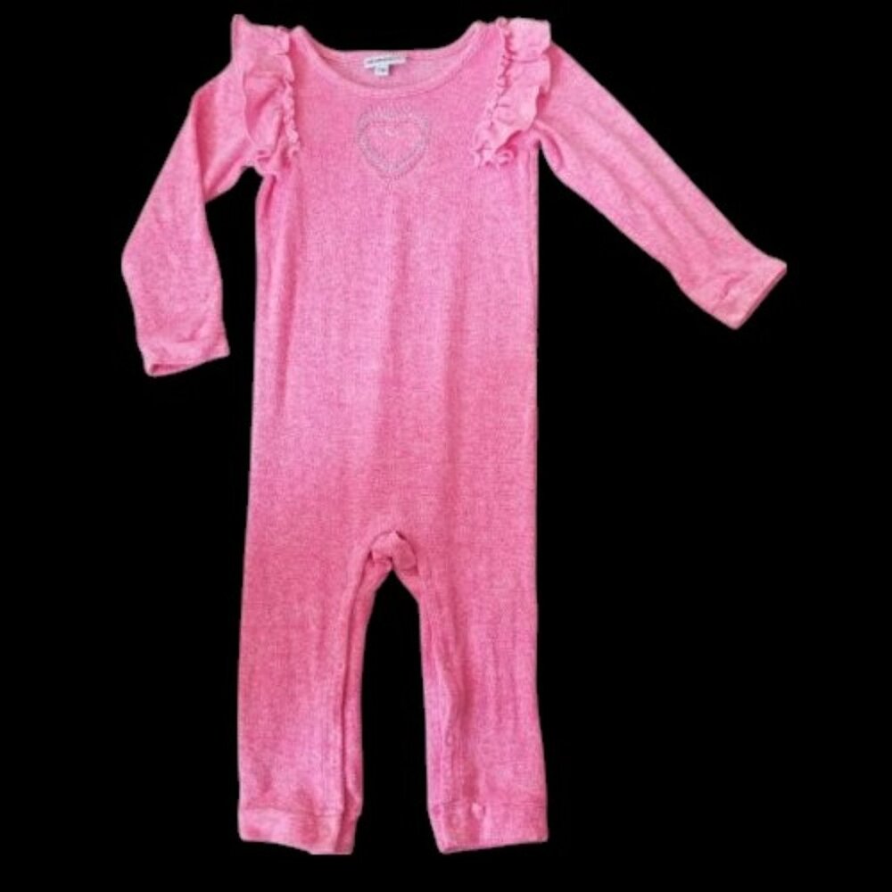 * VITAMINS KIDS Pink One Piece Knit Jumpsuit Romper Girls 24 months